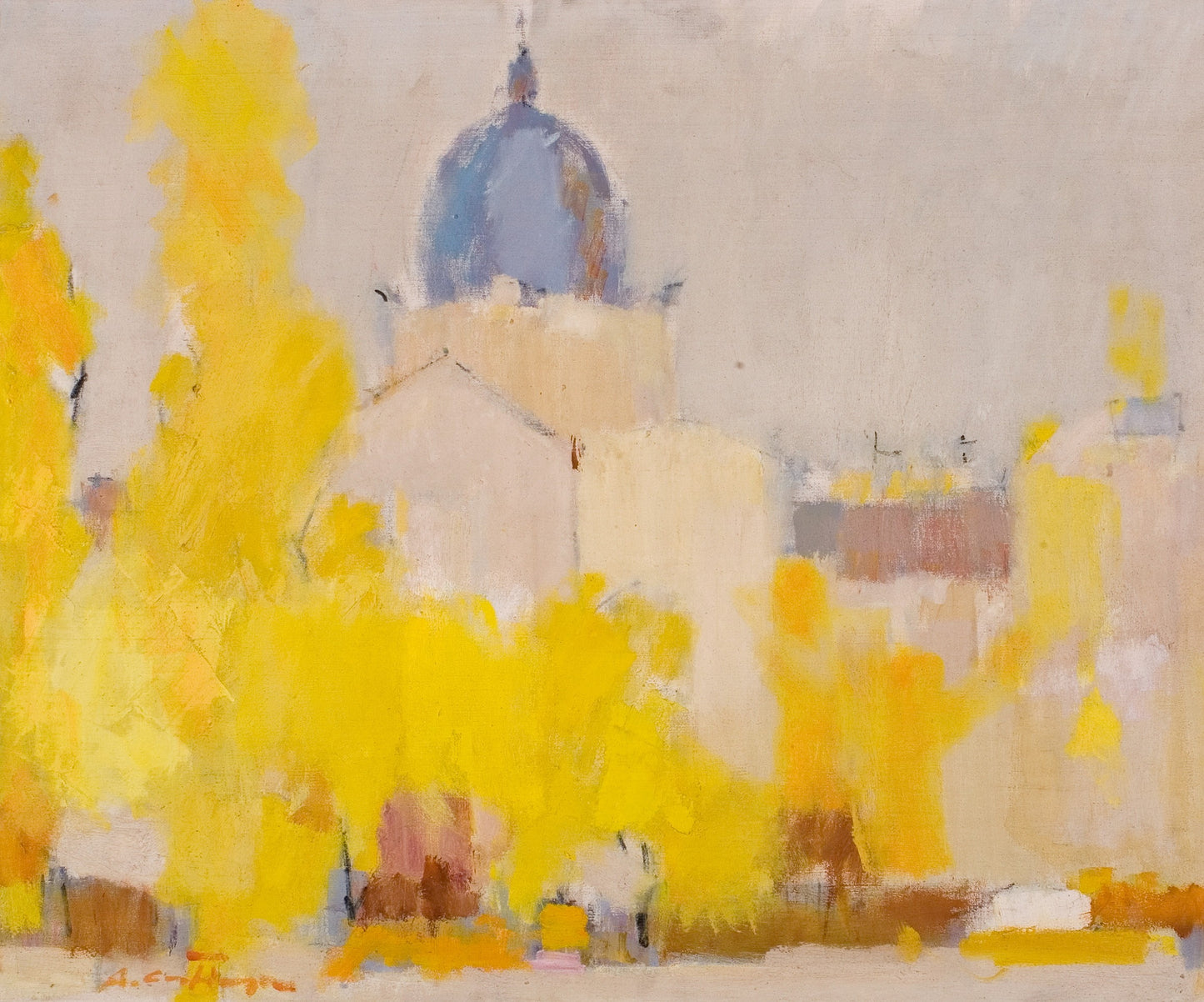 Autumn Landscape by Augustin Costinescu