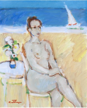 Naked By The Sea by Augustin Costinescu