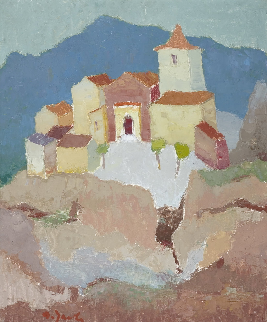 Landscape in the South of France by Aurel Iacobescu