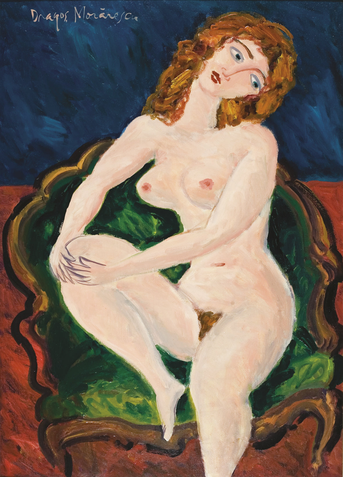 Naked in The armchair by Dragos Morarescu