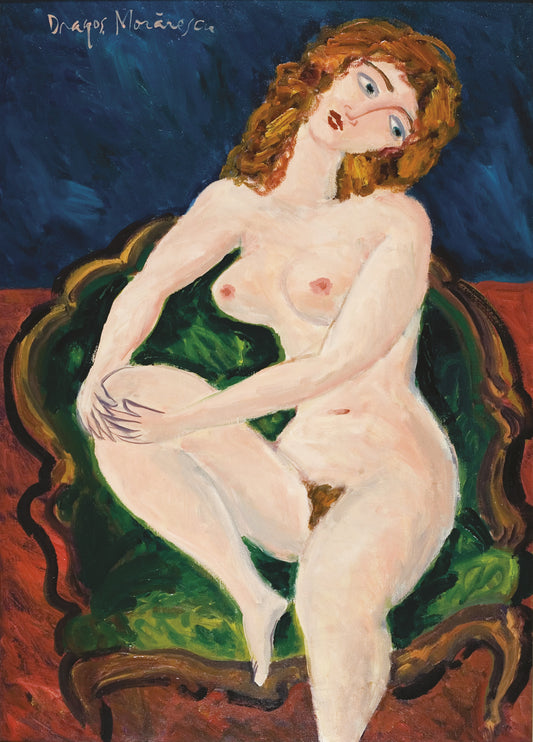 Naked in The armchair by Dragos Morarescu