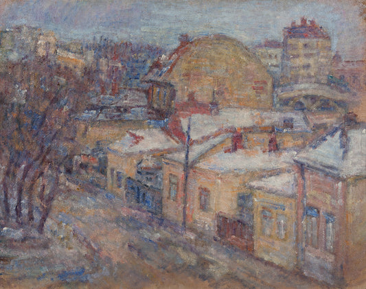 Urban Winter Fall by Gheorghe Popescu