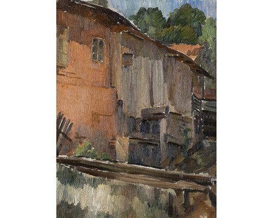 The Red Water Mill by Gheorghe Popescu