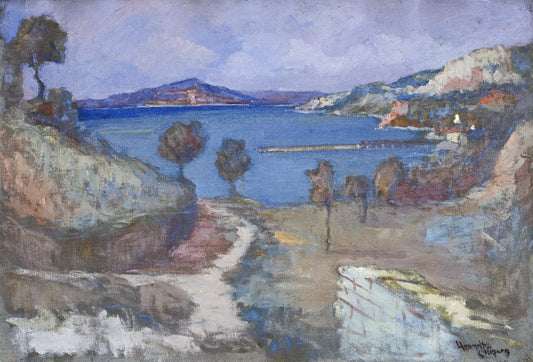 View of the Vesuvius Volcano from the Gulf of Napoli by Gheorghe Urumoff Caliacra