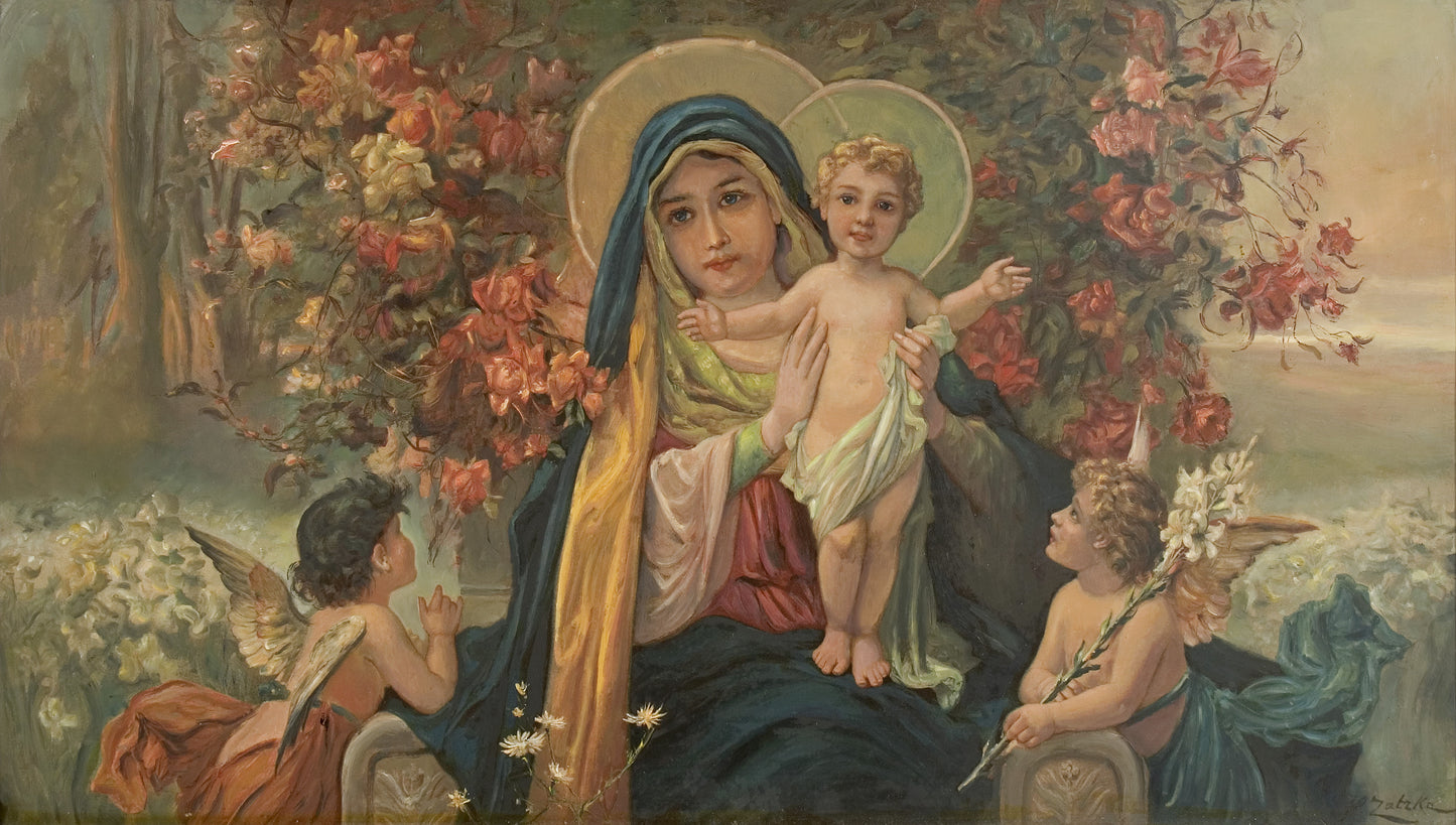 Madonna with Child by Hans Zatzka
