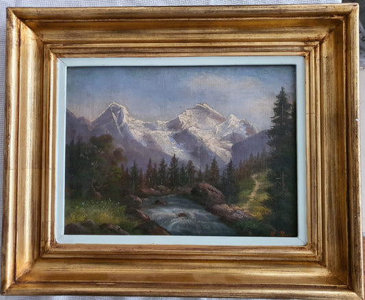 Mountain Landscape by Henri Le Roux