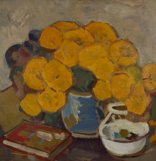 Still Life with Yellow Flowers by Ion Popescu Negreni