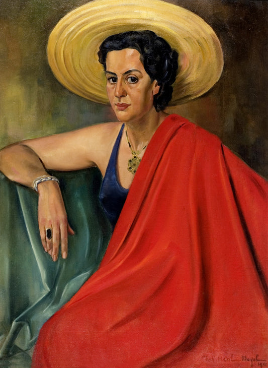 Woman in Red Cloak by Richard Meinl Mayol