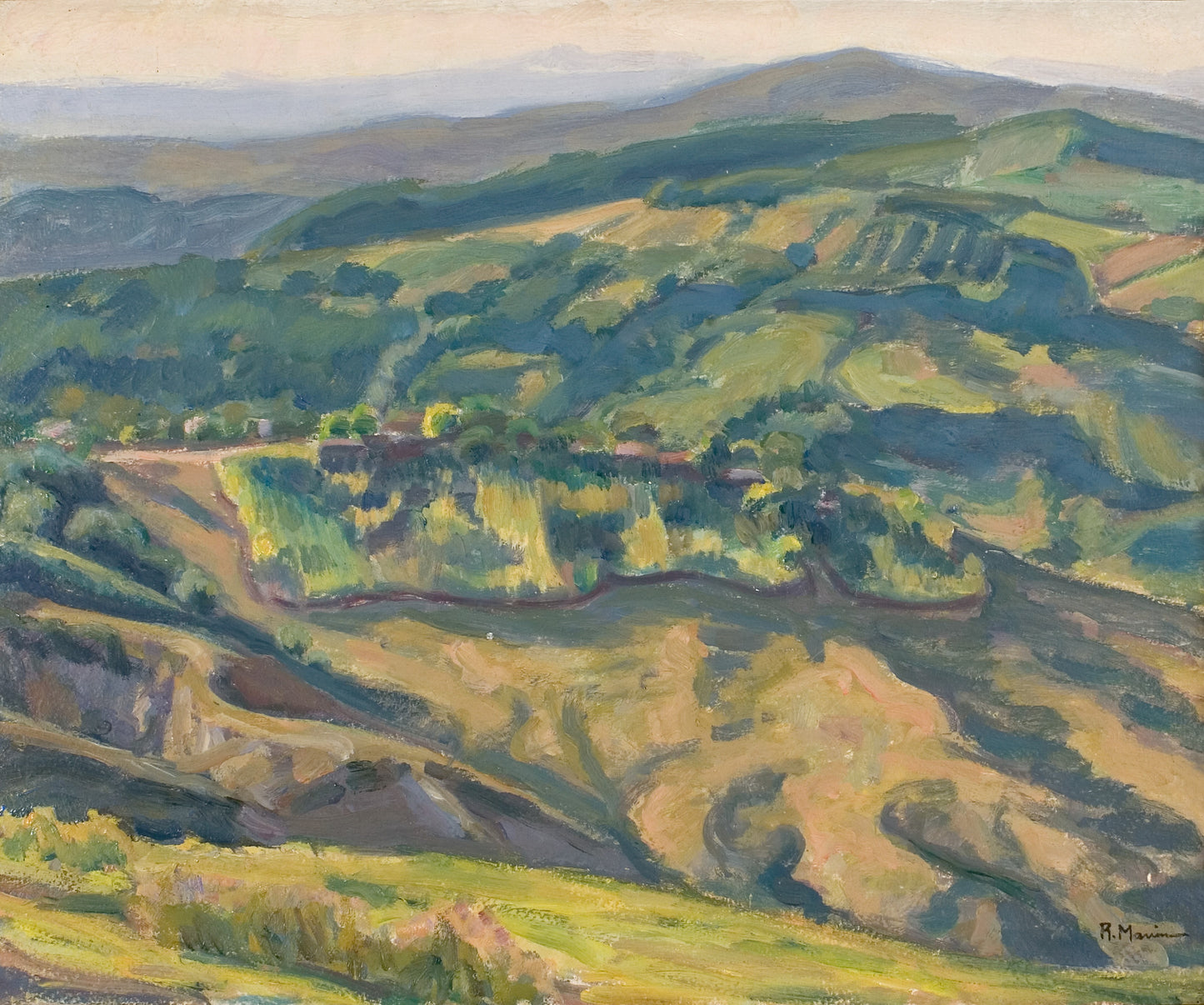 Landscape with Hills by Rodica Maniu