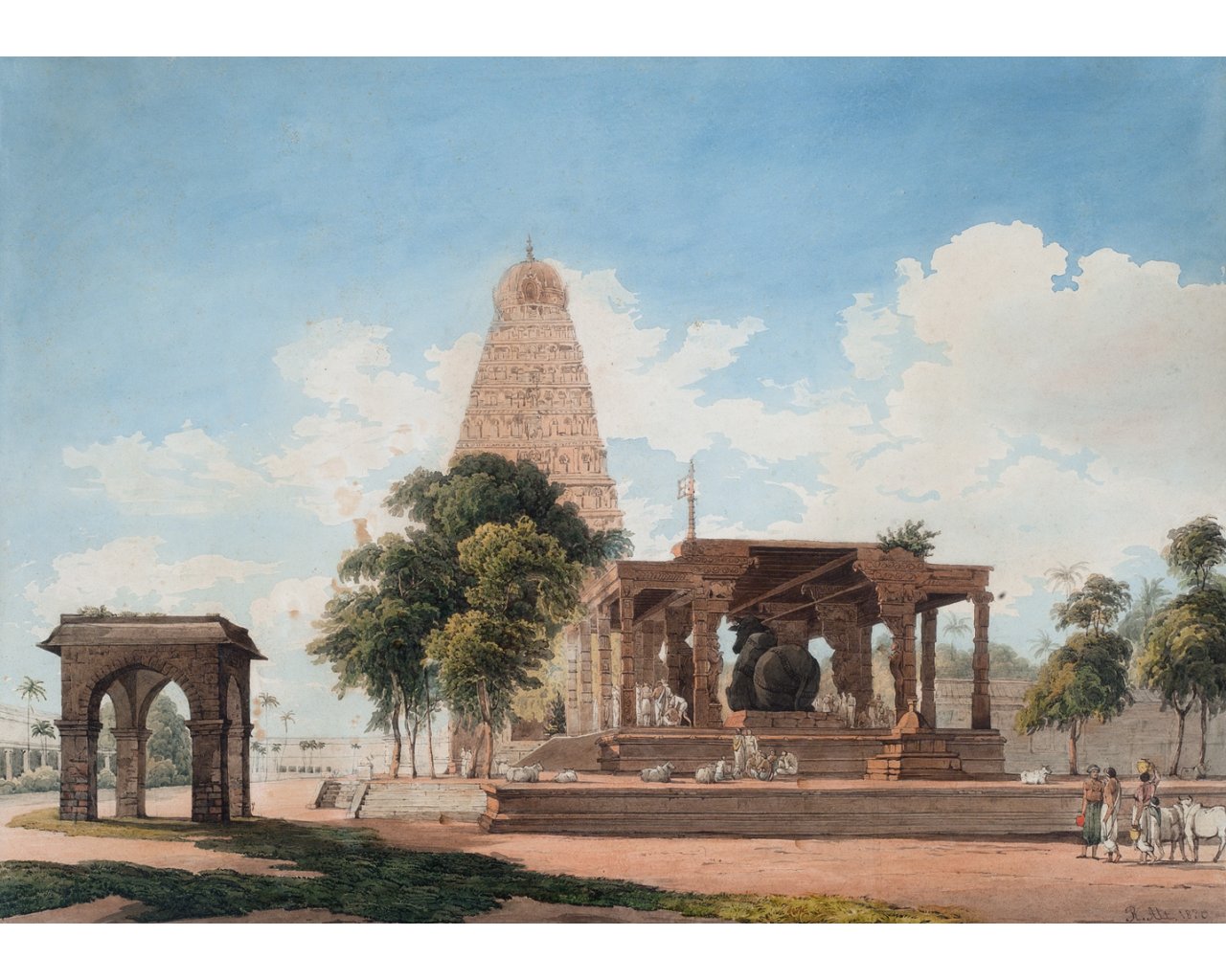 In Disher Gotzen Temple by Rudolf von Alt