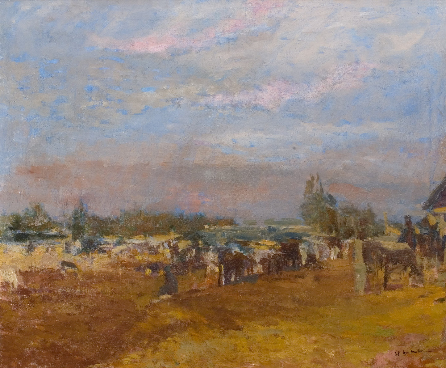 Horse Market by Stefan Constantinescu