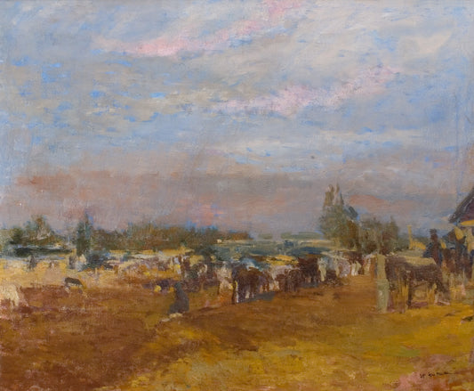 Horse Market by Stefan Constantinescu