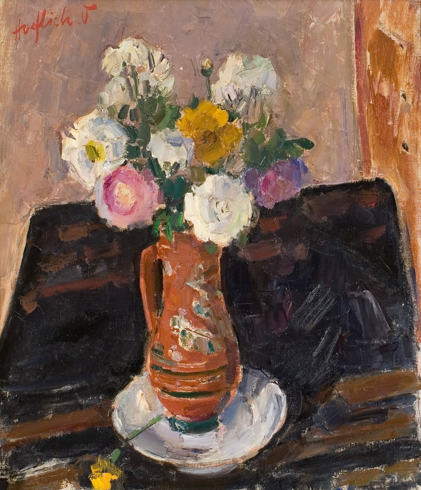 Static Nature with Flowers by Valentin Hoeflich