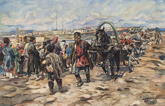 Waiting for the Ship to Arrive by Vladimir Yegorovitch Makovsky